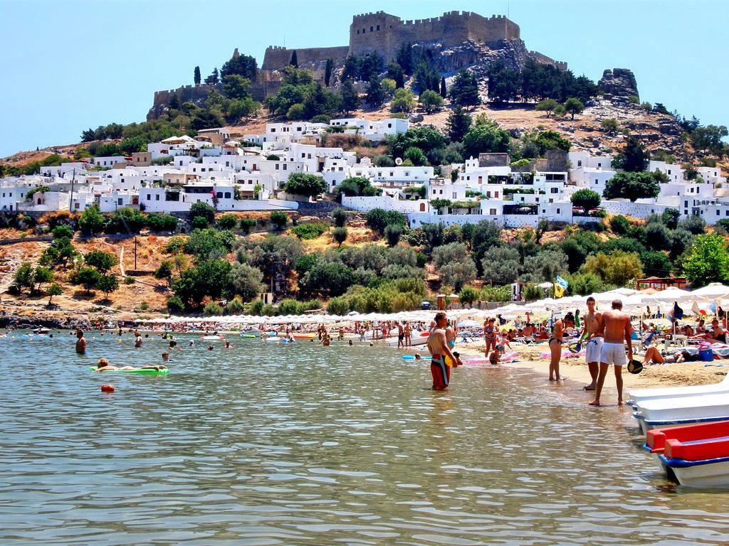 Galini View Apartments Lindos Exteriör bild
